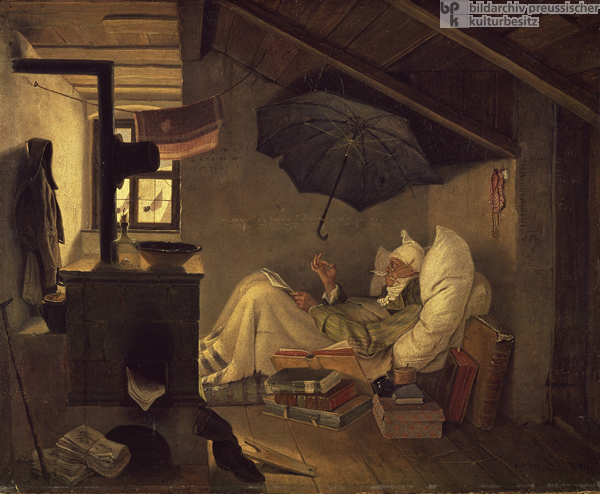 Carl Spitzweg, <I>The Poor Poet</i> (1839)